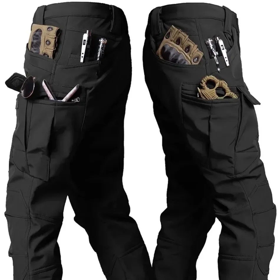 Fishing Pants Waterproof - 2026年、メンズ向け、冬用、防水、クライミング、スキー、トレッキング、フリース、釣り、タクティカル、シャークスキン素材、カーゴパンツ、ジャケット、キャンプ、ハイキング用パンツ。