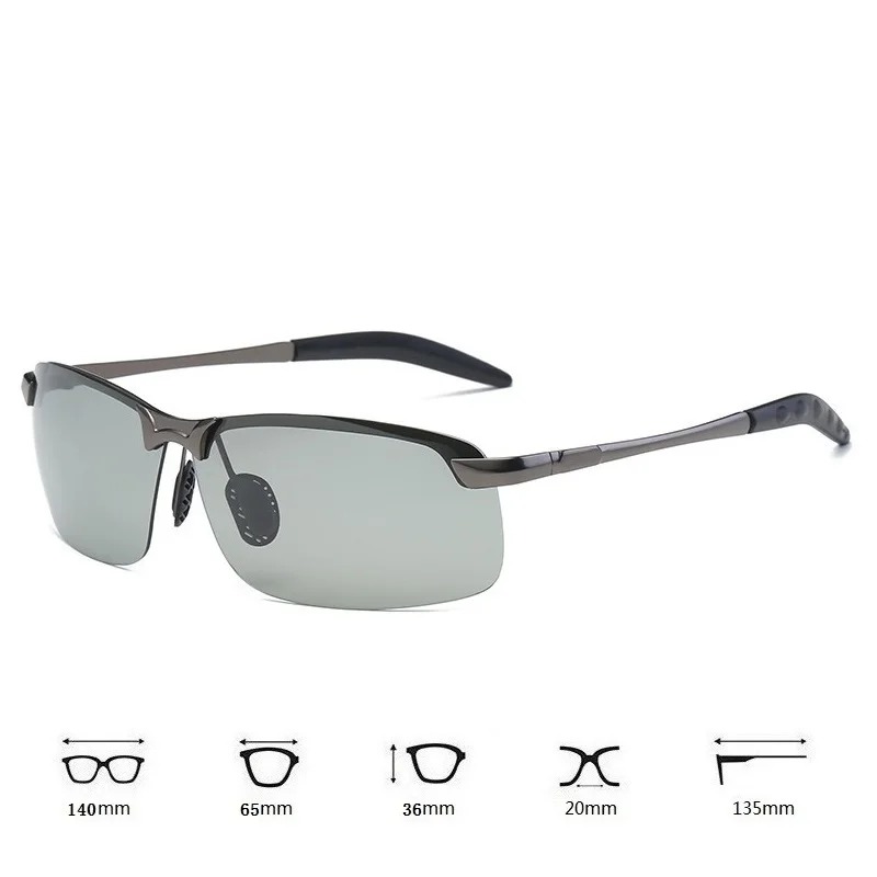 Fishing Sunglasses Polarized - メンズ調光偏光サングラス メンズ ドライビング フィッシング アウトドアスポーツ用サングラス 夏用遮光サングラス