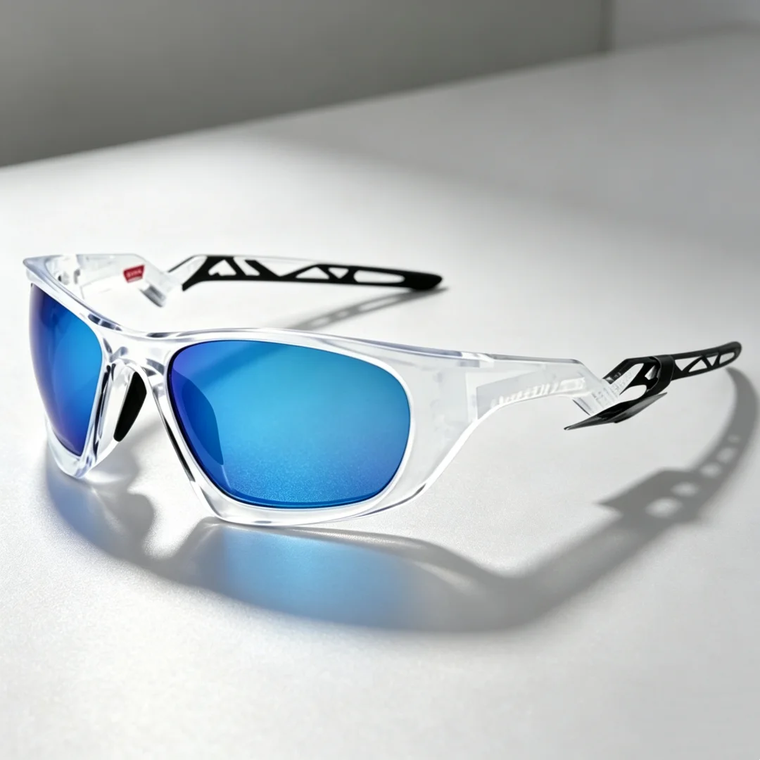 Fishing Sunglasses Polarized - 高級ブランドOO9431、UV400カット、偏光レンズ搭載のサイクリンググラス。男女兼用、ハイキング、釣り、ランニング、防風機能付きスポーツサングラス。