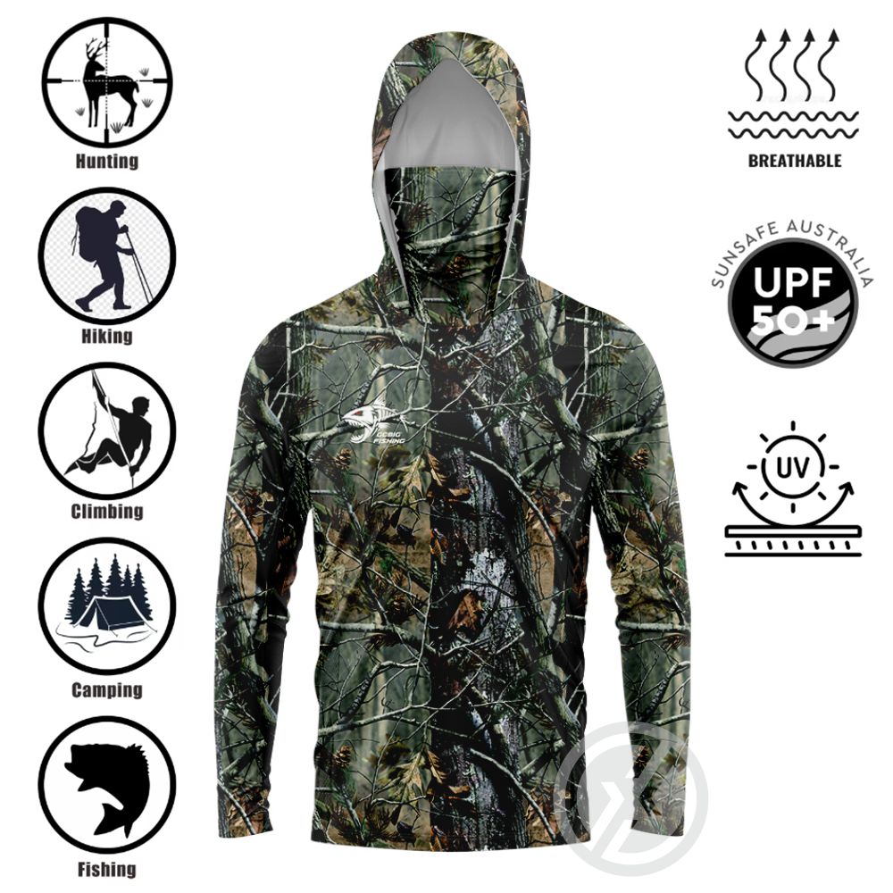 UPF50+ フード付きフィッシングシャツ 内蔵フェイスゲイ - Fishing Shirt Uv Protection のレビューと価格