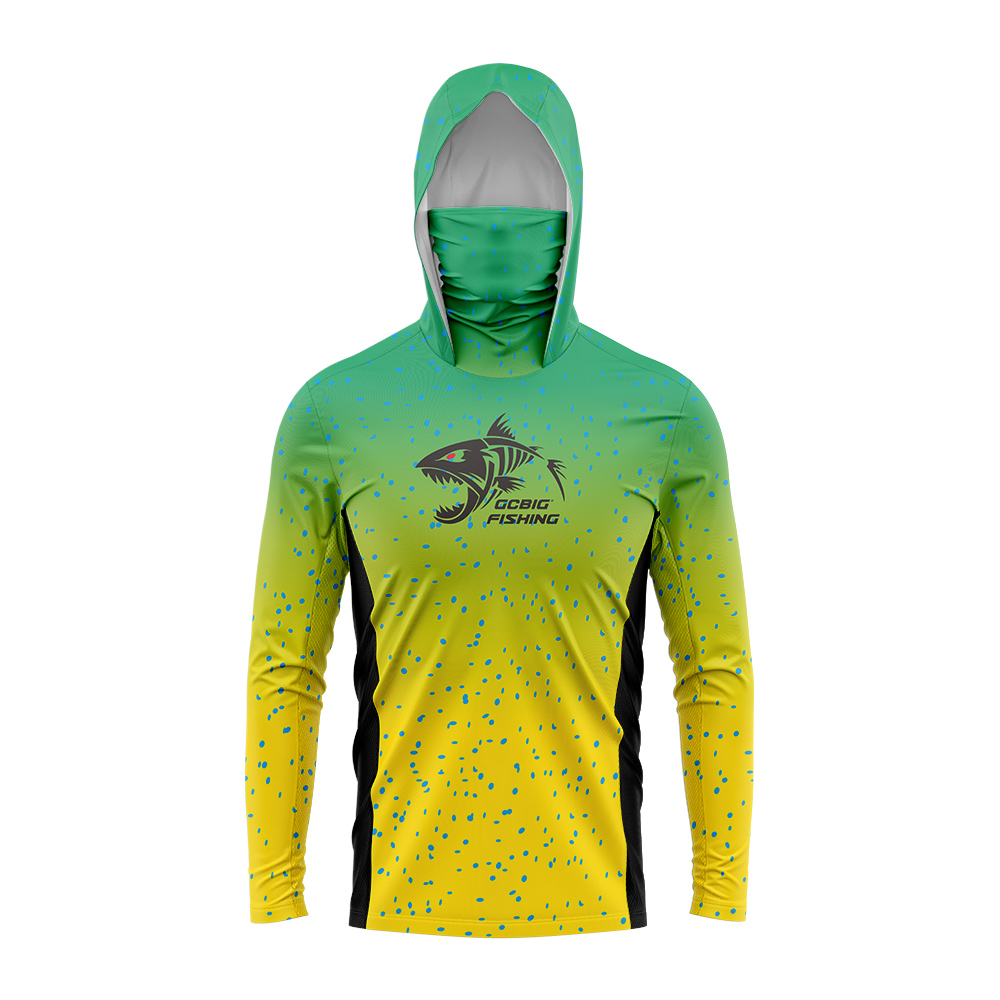 UPF50+ フード付きフィッシングシャツ 内蔵フェイスゲイ - Fishing Shirt Uv Protection のレビューと価格