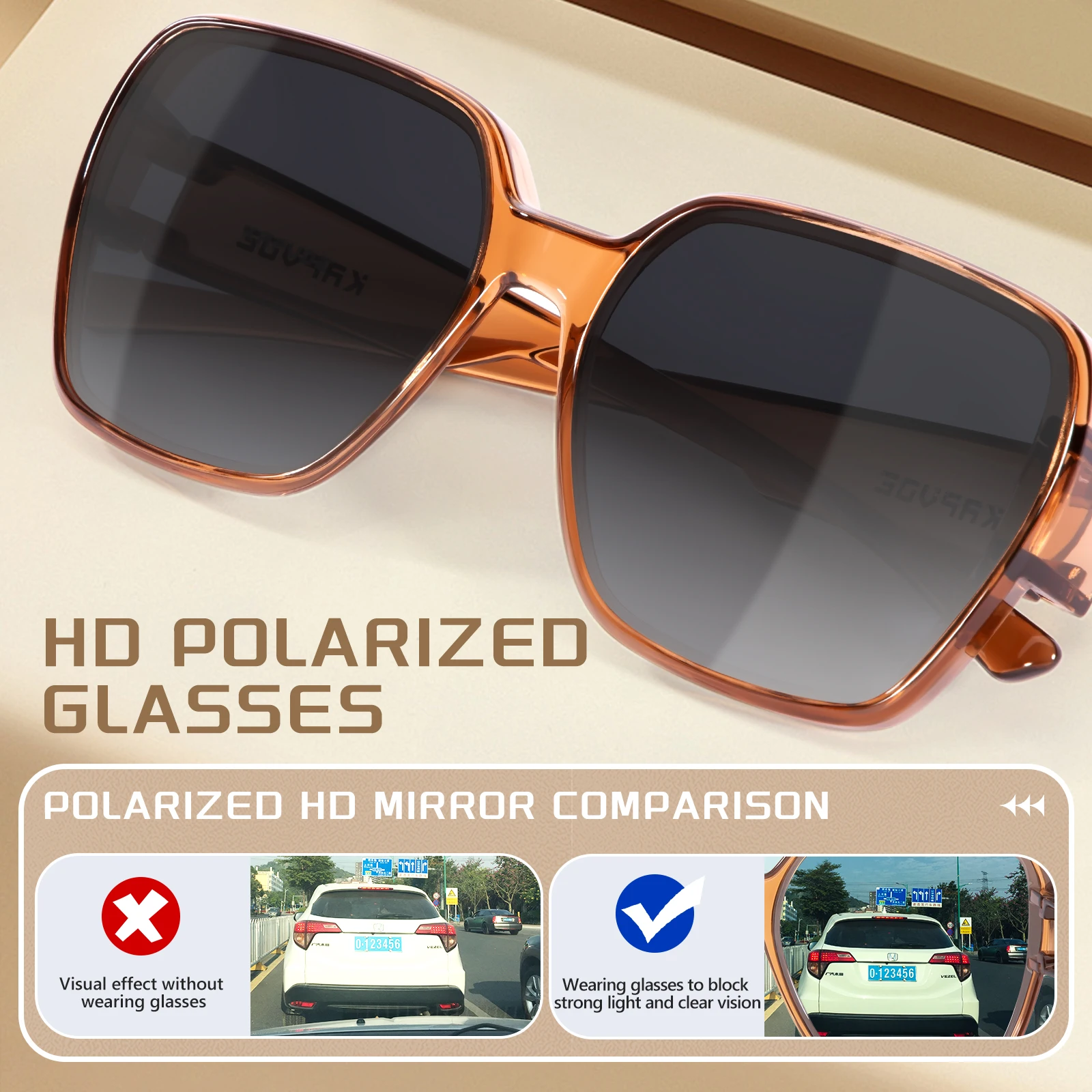 Kapvoe サングラス：運転用、釣り用、自転車用。サングラ - Fishing Sunglasses Polarized のレビューと価格