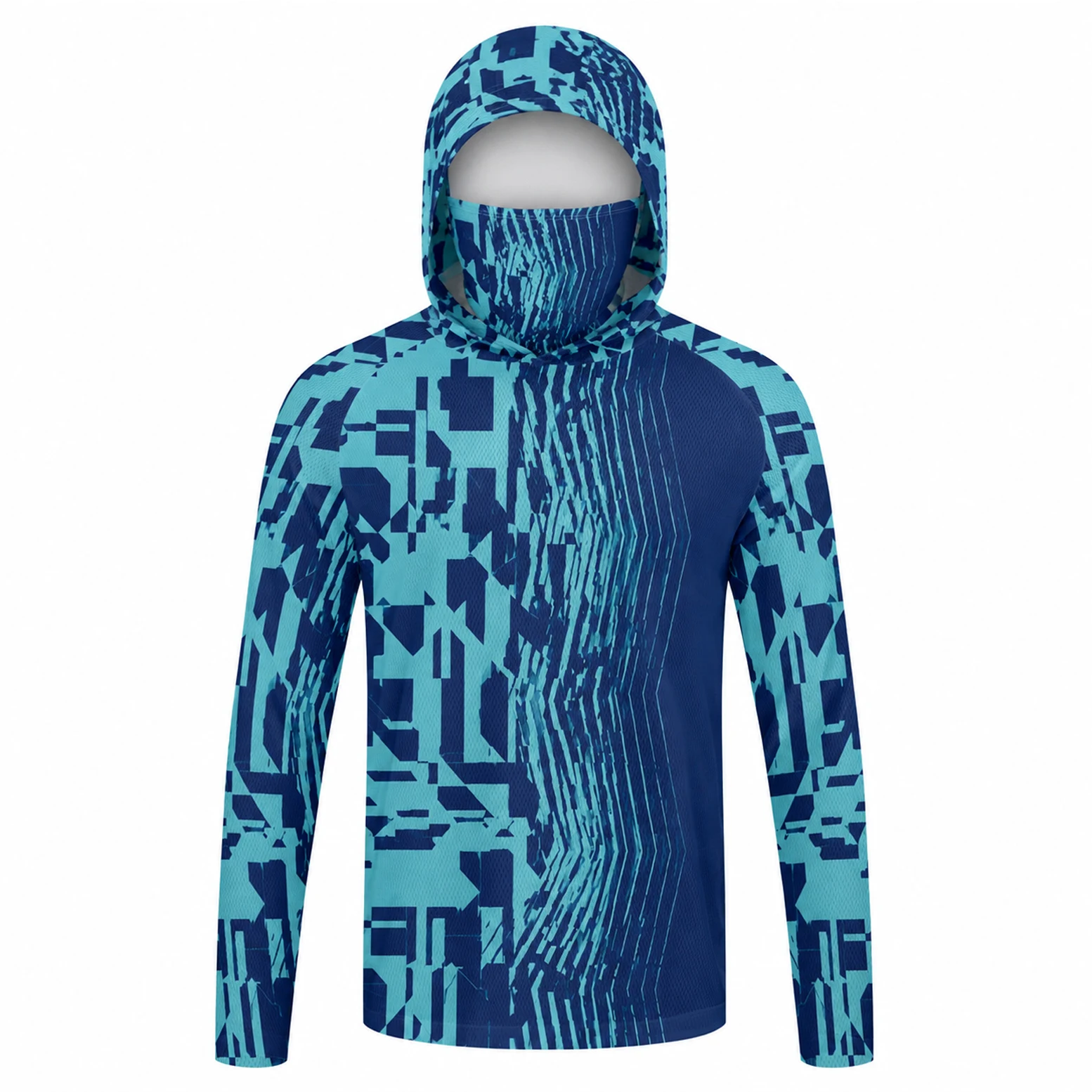 メンズ用、フード付き、長袖、UVカット、速乾性、通気性に優れ - Fishing Shirt Uv Protection のレビューと価格