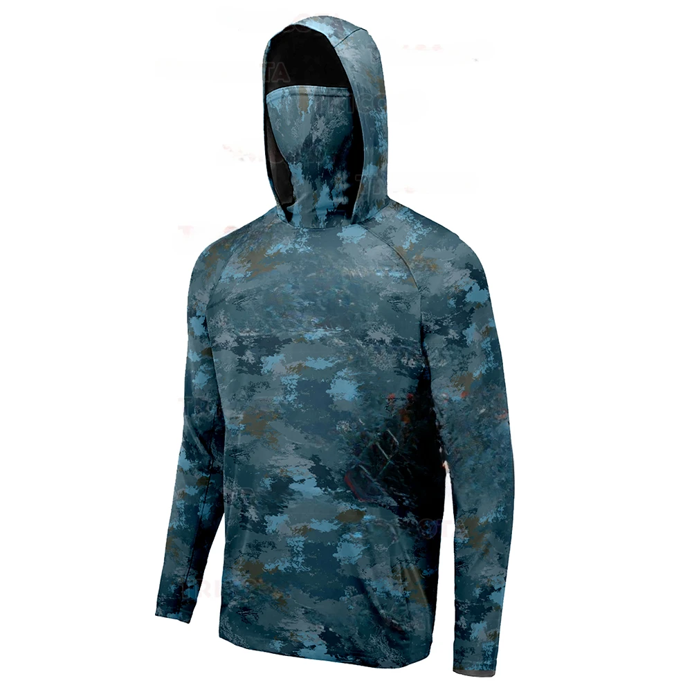 メンズ用フィッシングパーカー、UPF50+の紫外線カット機能 - Fishing Shirt Uv Protection のレビューと価格